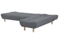 Miniatyrbillede 6 af 9: Sovesofa med Chaiselong Grå 4 Personers Sofa L Formet Dyb Sofaseng Siddemøbel Blød Stofsofa Design Hjørnesovesofa