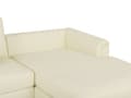 Miniatyrbillede 7 af 10: Hjørnesofa Beige Læderpolstret L-Formet Venstrehåndsorientering