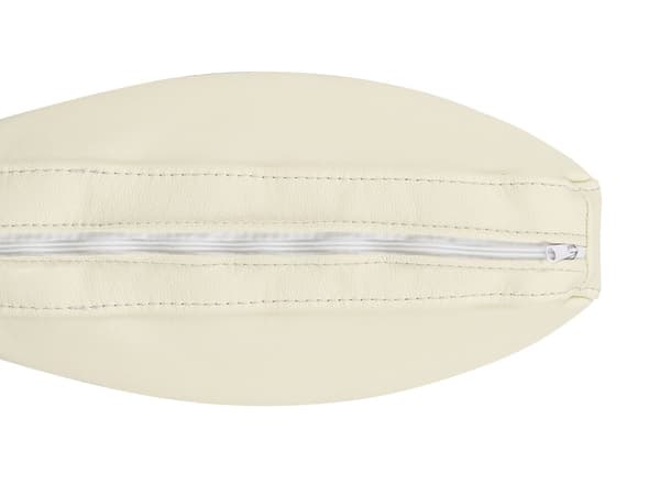 Hjørnesofa Beige Læderpolstret L-Formet Venstrehåndsorientering