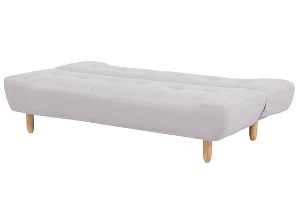 Venstrevendt Hjørnesovesofa Lysegrå Polstret 5-personers Quiltet Sofa med Chaiselong
