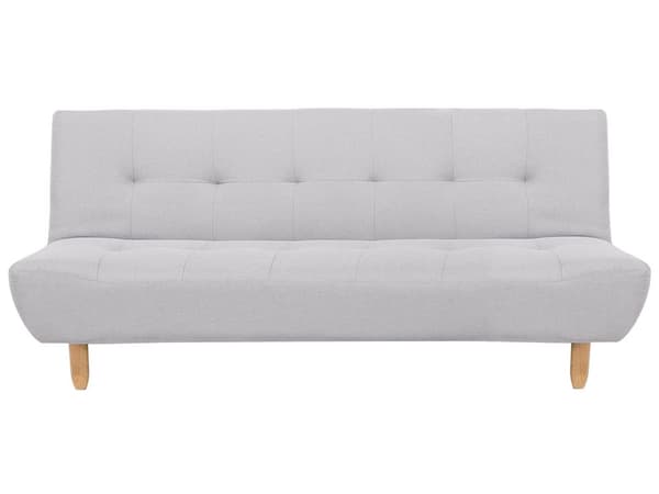 Venstrevendt Hjørnesovesofa Lysegrå Polstret 5-personers Quiltet Sofa med Chaiselong