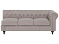 Miniatyrbillede 8 af 11: Chesterfield Hjørnesofa Beige Stof med Sorte Træben 6 Personers Bredt Tyk Polstret Knap Tuftet Venetiansk Barok stil Stue Moderne Dekoration