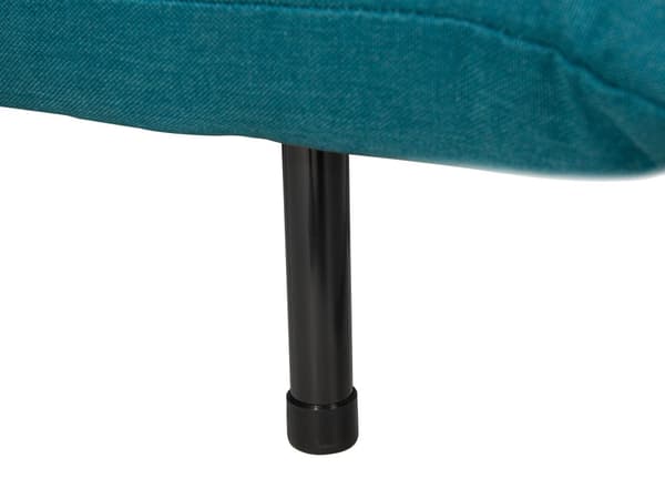 Lille Sovesofa Blå Stof 1 person Fold ud Stol Seng uden Armlæn Skandinavisk