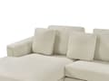 Miniatyrbillede 7 af 11: Beige Polstret Højre Hjørne Hornhinde Hjørne med Hynder til Stuen