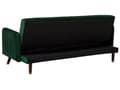 Miniatyrbillede 9 af 11: Sovesofa Smaragdgrøn Mørkt Træ Velour 3 pers Retro Glam Moderne Design Polyester Gummitræ Eukalyptustræ Grøn Fløjl Sofa Stue Indretning Møbel