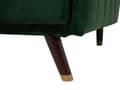 Miniatyrbillede 11 af 11: Sovesofa Smaragdgrøn Mørkt Træ Velour 3 pers Retro Glam Moderne Design Polyester Gummitræ Eukalyptustræ Grøn Fløjl Sofa Stue Indretning Møbel