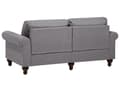 Miniatyrbillede 5 af 11: 3 Personers Sofa Gråt Stof Chesterfield Stil Lav Ryg