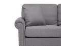 Miniatyrbillede 6 af 11: 3 Personers Sofa Gråt Stof Chesterfield Stil Lav Ryg