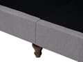 Miniatyrbillede 7 af 11: 3 Personers Sofa Gråt Stof Chesterfield Stil Lav Ryg