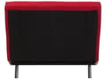 Miniatyrbillede 8 af 11: Lænestol Rød Grå Polyester 100 x 87 x 89 cm Enkelt Knap Tuftet Lænestolsseng Fold Ud Sovestol Multifunktionel Sovesofa Gæsteseng Foldemadras
