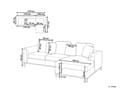 Miniatyrbillede 3 af 6: Hjørnesofa Brun Læderpolstret L-Formet Venstrehåndsorientering