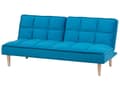 Miniatyrbillede 4 af 11: Sovesofa Blå 3 personers tilbagelænet ryg Quiltet