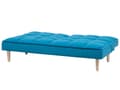 Miniatyrbillede 7 af 11: Sovesofa Blå 3 personers tilbagelænet ryg Quiltet