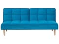 Miniatyrbillede 1 af 11: Sovesofa Blå 3 personers tilbagelænet ryg Quiltet