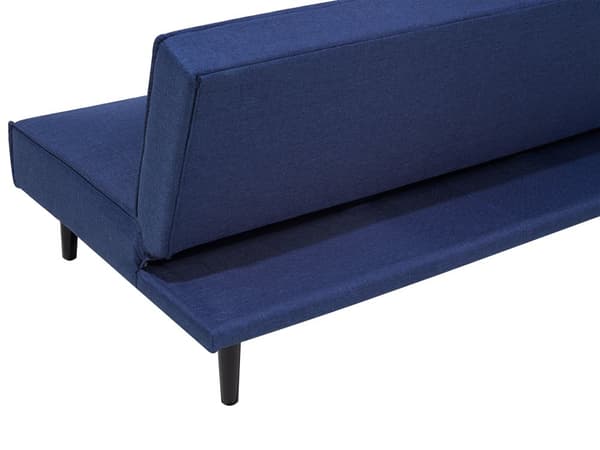 Sovesofa Blå 3 personers sæde med knapper Klik Klak