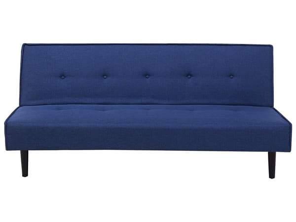 Sovesofa Blå 3 personers sæde med knapper Klik Klak