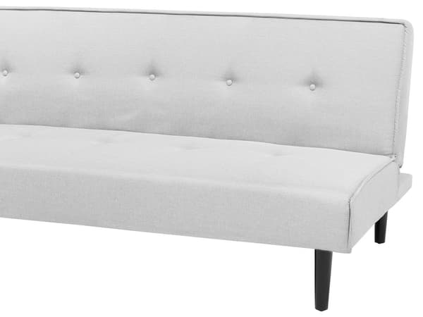 Sovesofa Lysegrå 3-personers sæde med knapper Klik Klak
