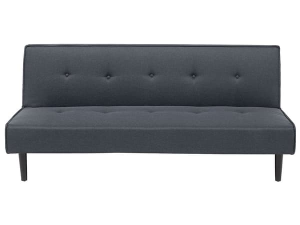 Sovesofa Mørkegrå 3-personers sæde med knapper Klik Klak