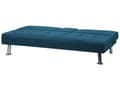 Miniatyrbillede 5 af 11: Sovesofa Blå 3 Personers Moderne Lille Sovebriks med Sovefunktion og Kopholder Designsofa Teenageværelse Drenge Inspiration