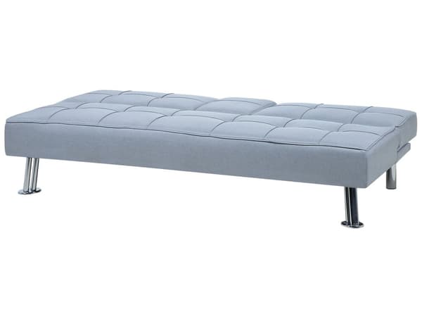 Sovesofa Lysegrå 3 Personers Moderne Lille Sovebriks med Sovefunktion og Kopholder Designsofa Teenageværelse Drenge Inspiration