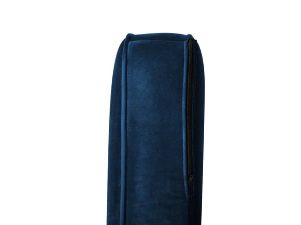 Sofa Blå 2 Personers Velour Træben Klassisk Stil