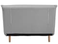Miniatyrbillede 5 af 11: Lille Sovesofa Lysegrå Stof 1 person Fold ud Stol Seng uden Armlæn Skandinavisk