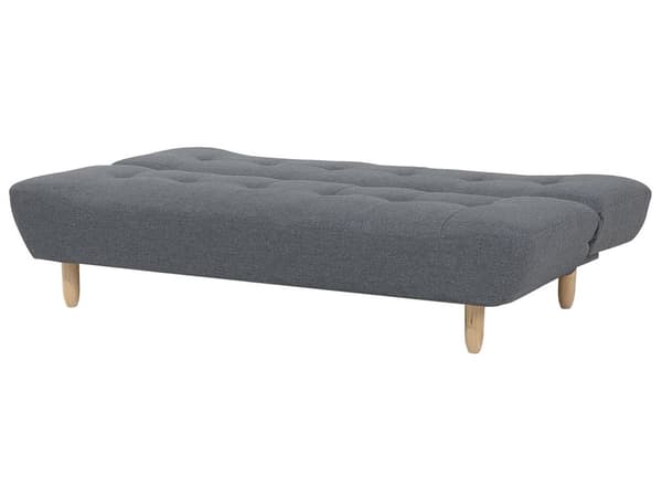 Venstrevendt Hjørnesovesofa Mørkegrå Polstret 5-personers Quiltet Sofa med Chaiselong