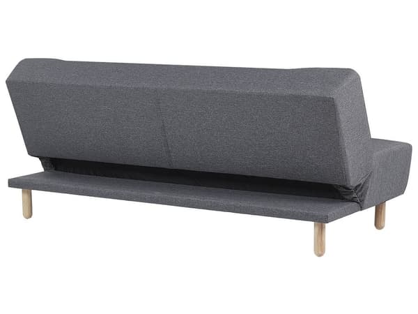 Venstrevendt Hjørnesovesofa Mørkegrå Polstret 5-personers Quiltet Sofa med Chaiselong