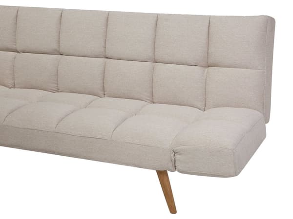 Beige 3-personers sovesofa med sovefunktion skandinavisk stil