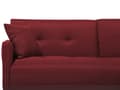 Miniatyrbillede 10 af 11: Sovesofa Mørkerød 3 Personers Sæde med Knapper Click Clack