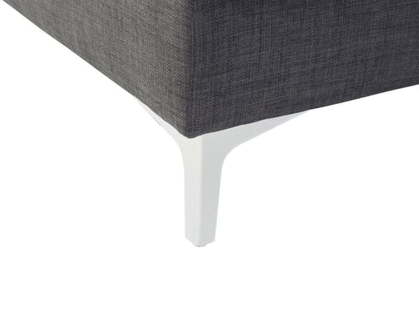 Hjørnesofa Mørkegrå Stof L-formet Minimalistisk Stue