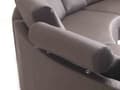 Miniatyrbillede 6 af 7: Sofa Brun Læder 7 personers Moderne U Formet Buet Sofa med Chaiselong Justerbare Nakkestøtter Modul Opbygget Kæmpe Designsofa