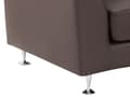 Miniatyrbillede 7 af 7: Sofa Brun Læder 7 personers Moderne U Formet Buet Sofa med Chaiselong Justerbare Nakkestøtter Modul Opbygget Kæmpe Designsofa