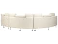 Miniatyrbillede 6 af 11: Sofa Beige Polstret Stof 7 Personers Moderne Rund U Formet Buet Sofa med Chaiselong Justerbare Nakkestøtter Modul Opbygget Kæmpe Designsofa