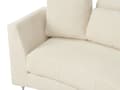 Miniatyrbillede 9 af 11: Sofa Beige Polstret Stof 7 Personers Moderne Rund U Formet Buet Sofa med Chaiselong Justerbare Nakkestøtter Modul Opbygget Kæmpe Designsofa