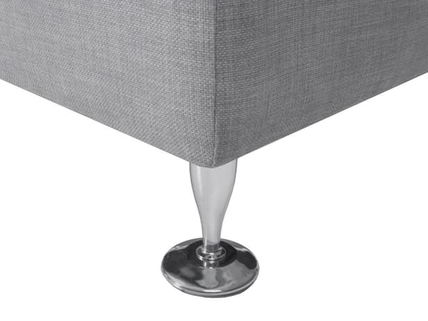 Sofa Lysegrå Polstret Stof 7 Personers Moderne U Formet Buet Sofa med Chaiselong Justerbare Nakkestøtter Modul Opbygget Kæmpe Designsofa