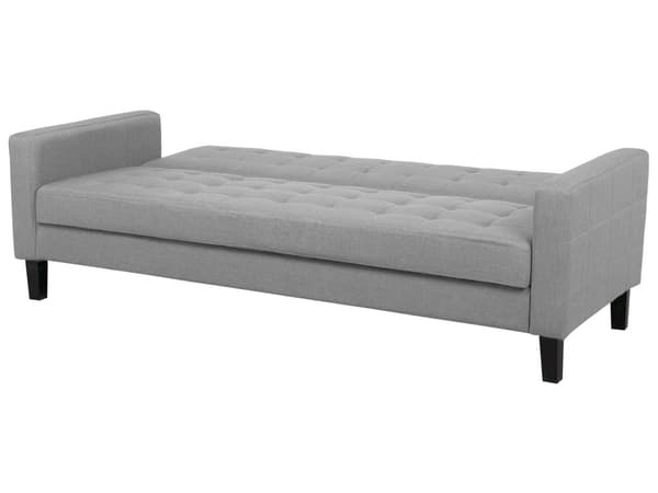 Bäddsoffa Ljusgrå 3-sits Klick Klick Stickad
