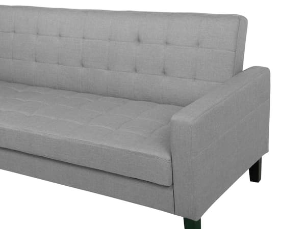 Bäddsoffa Ljusgrå 3-sits Klick Klick Stickad