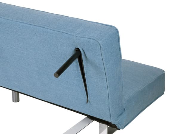 Bäddsoffa Blå 3-sits Tillbakalutande Ryggstöd