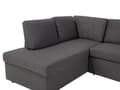 Miniatyrbillede 8 af 11: Hjørnesofa Mørkegrå Polyester 5 Personers Flydersofa med Chaiselong Opbevaring Moderne U Sofa med Sovefunktion Sofaseng Udtræk til Stue Dekor