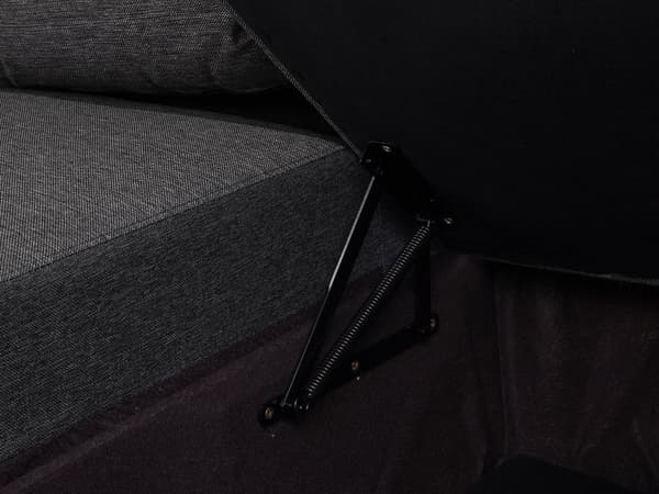 Hjørnesofa Mørkegrå Polyester 5 Personers Flydersofa med Chaiselong Opbevaring Moderne U Sofa med Sovefunktion Sofaseng Udtræk til Stue Dekor