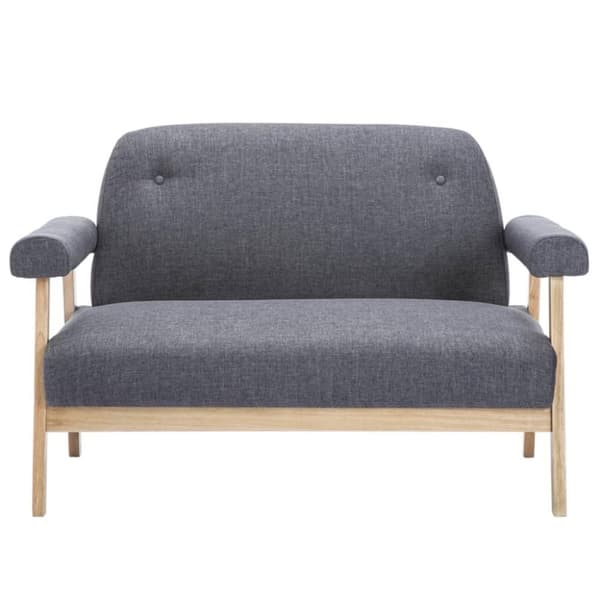 vidaXL topersoners sofa i stof mørkegrå