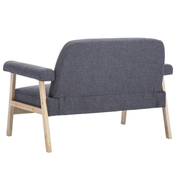 vidaXL topersoners sofa i stof mørkegrå