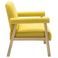 Miniatyrbillede 4 af 8: vidaXL topersoners sofa i stof gul