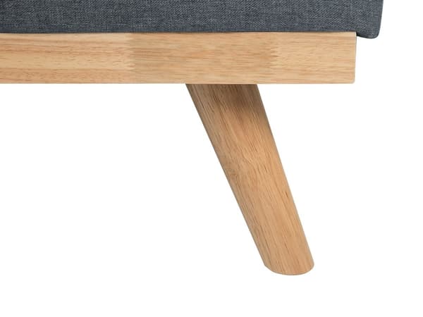 3-sits Klick Klack Bäddsoffa Grå Tuftad Modern Vardagsrum