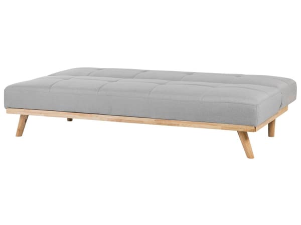 3-sits Klick Klack Bäddsoffa Ljusgrå Tuftad Modern Vardagsrum