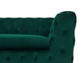 Miniatyrbillede 7 af 11: Chesterfield sovesofa smaragdgrøn quiltet elegant fløjl