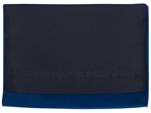 Sohva laivastonsininen 224 x 70 x 85 cm sametti metalli puu kolmelle nappikoristelu glamour