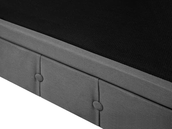 Chesterfield Soffa Ljusgrå Tyg Klädsel Mörkt Trä Ben 3-sits Modern