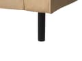 Miniatyrbild 10 av 11: Soffa Beige Läder 3-sits Metallben Klätt Ryggstöd Minimalistisk Modern